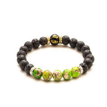 Men’s Beaded Bracelet | Volcanic Lava Stone Buddha Chakra Diffuser Jewelry