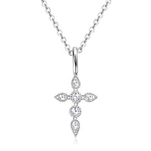 Moissanite Cross Pendant Necklace | 925 Silver | D Color Jewelry Gift