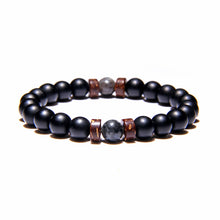 Men’s Beaded Bracelet | Volcanic Lava Stone Buddha Chakra Diffuser Jewelry