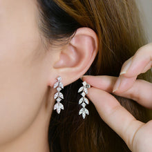 Moissanite Diamond Tassel Drop Earrings for Women