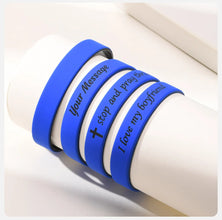 Personalized Name Bracelet for Men & Women | Waterproof Silicone Rubber Wristband | Custom Gift for Him