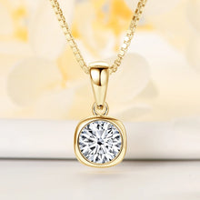 Round 6.5mm 1.0 Carat D Moissanite Pendant Necklace | Elegant & Sparkling Fine Jewelry for Women