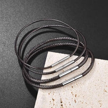 Handmade Waxed Cord Lucky Rope Bracelets | Adjustable Leather Bangles