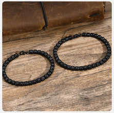 Classic 5mm Tennis Chain Bracelets for Men Women | Black Stainless Steel Bracelet