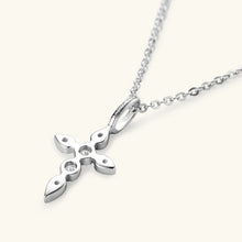 Moissanite Cross Pendant Necklace | 925 Silver | D Color Jewelry Gift