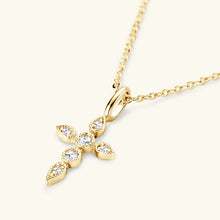 Moissanite Cross Pendant Necklace | 925 Silver | D Color Jewelry Gift